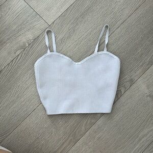 Babaton Sculpt Knit Tank Size 2XS (white)